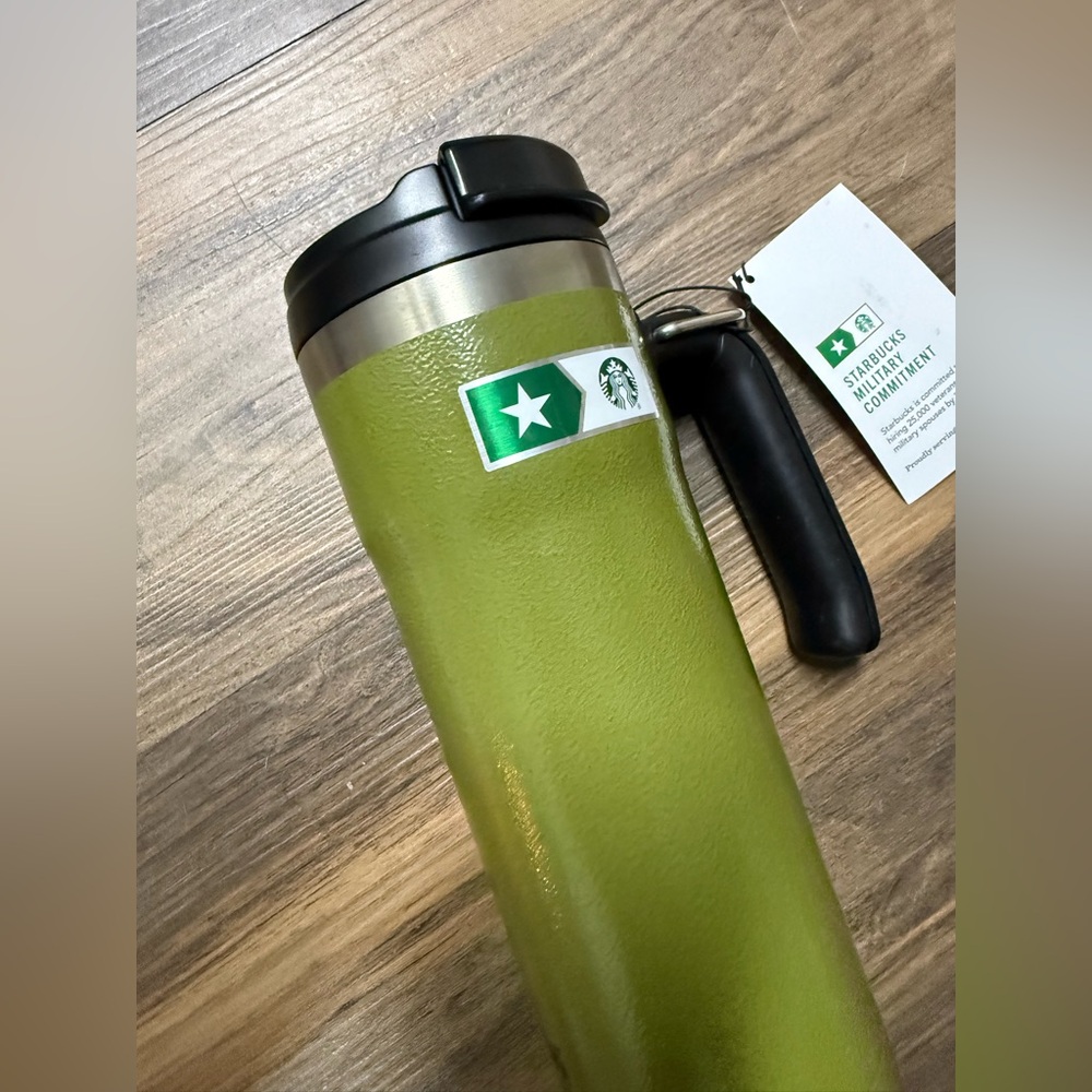 NWT Stanley x Starbucks Military Green Travel Mug - Picture 2 of 9